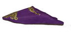 Halima Moroccan Velvet Babouche Slippers Purple Gold