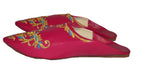 Halima Moroccan Vine Babouche Slippers Fuchsia