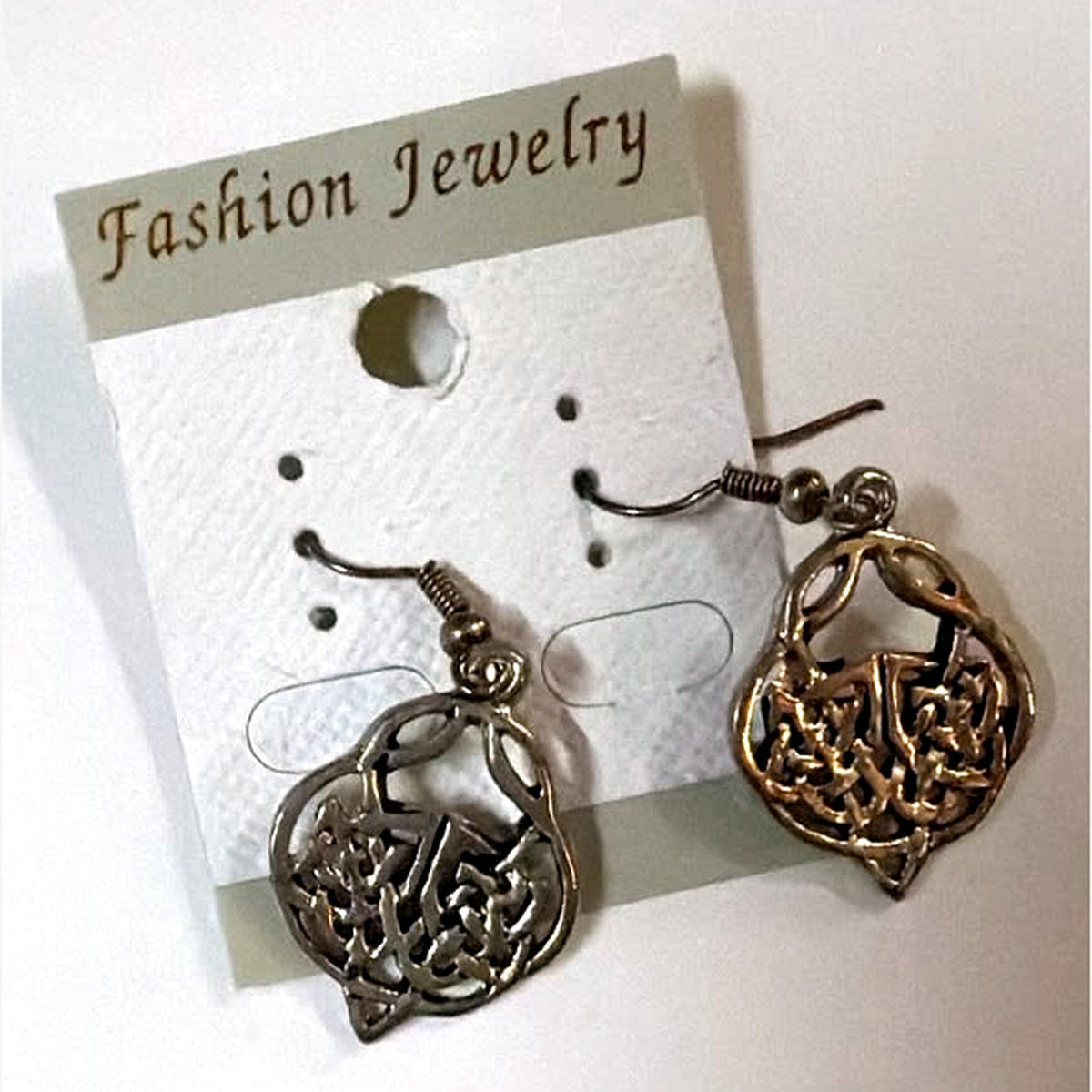Hanah Openwork Knot Earrings Silver