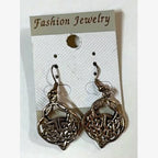 Hanah Openwork Knot Earrings Silver