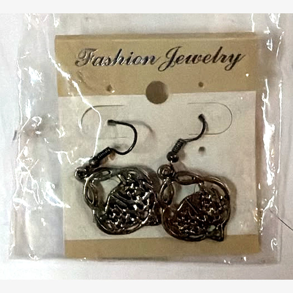 Hanah Openwork Knot Earrings Silver