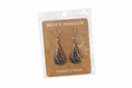 Houda Openwork Teardrop Earrings Silver