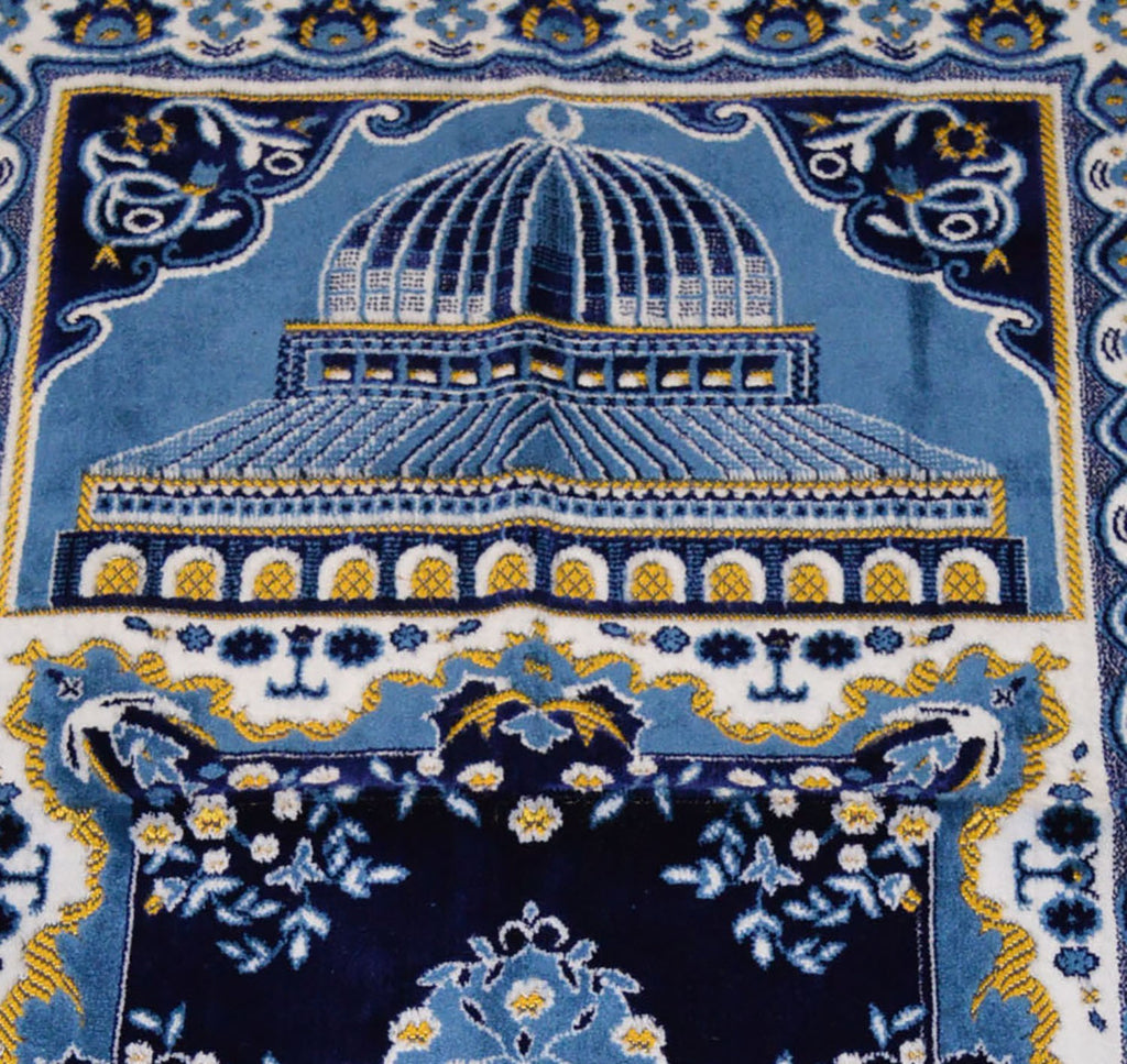 Ikram Prayer Rug - Blue