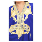 Rolla Plus Size Moroccan Woman Casual Kaftan - Blue