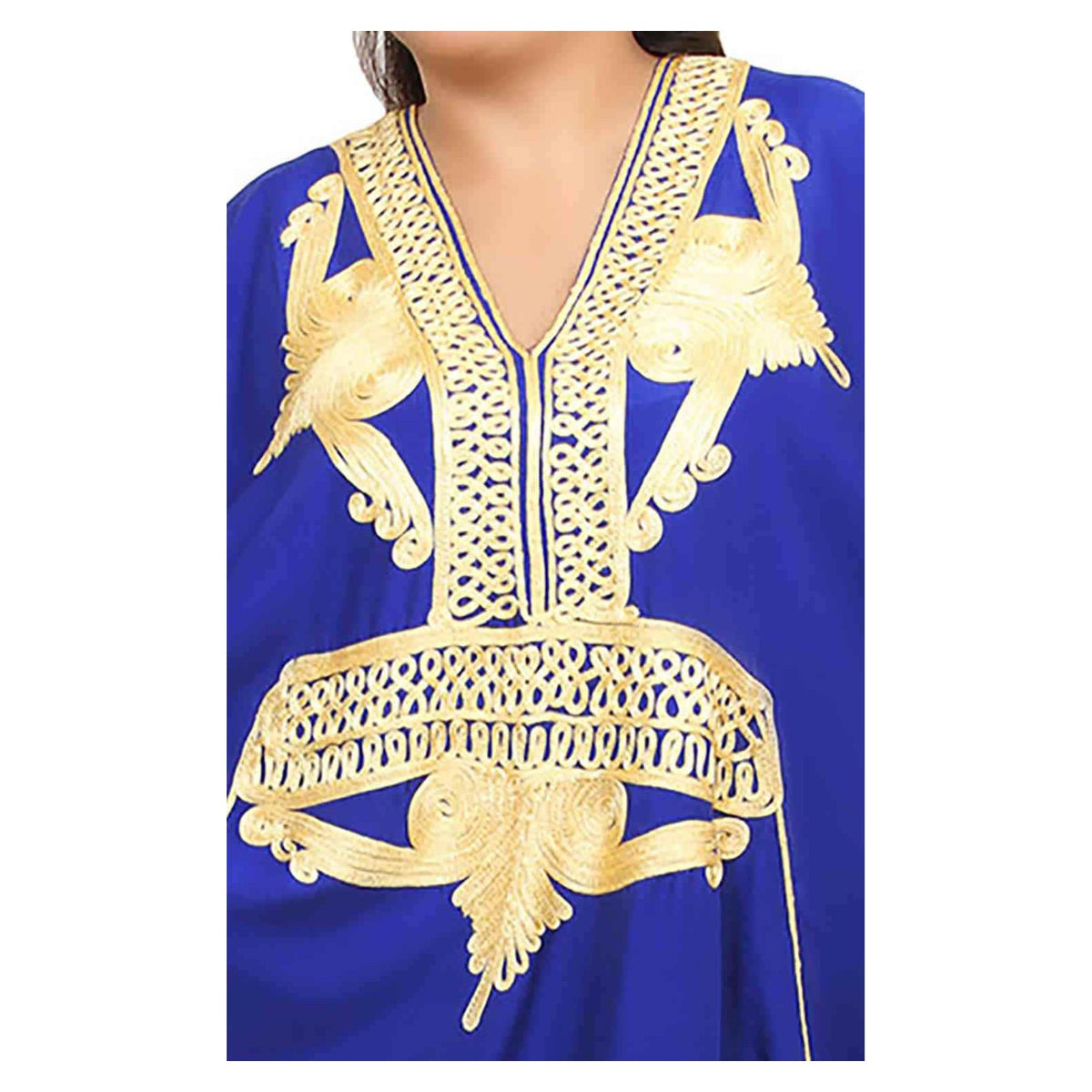 Rolla Plus Size Moroccan Woman Casual Kaftan - Blue