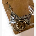 Kahkhal Berber Triangle Earrings Purple