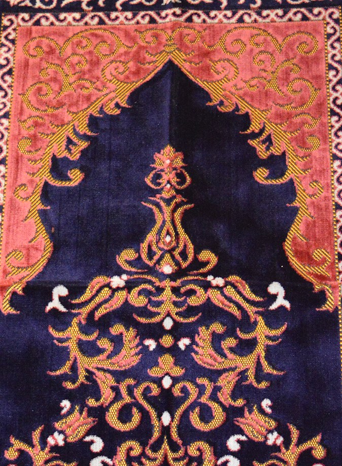 Karima Prayer Rug - Navy