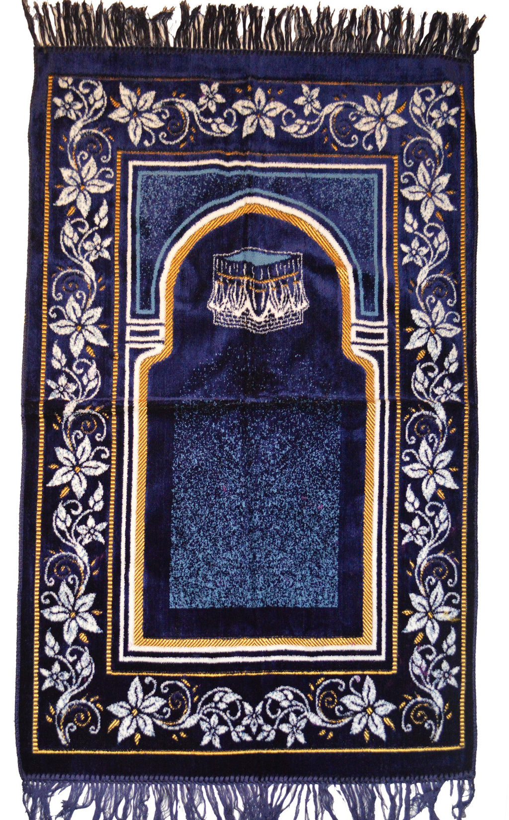 Loubna Prayer Rug - Navy