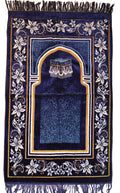 Loubna Prayer Rug - Navy
