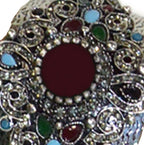 Malika Cuff Bracelet Burgundy