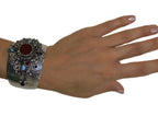 Malika Cuff Bracelet Burgundy