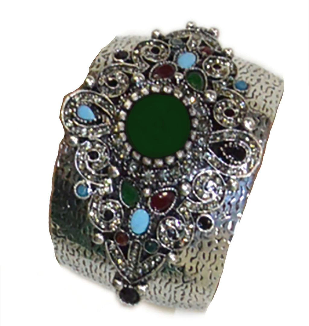 Malika Cuff Bracelet Green