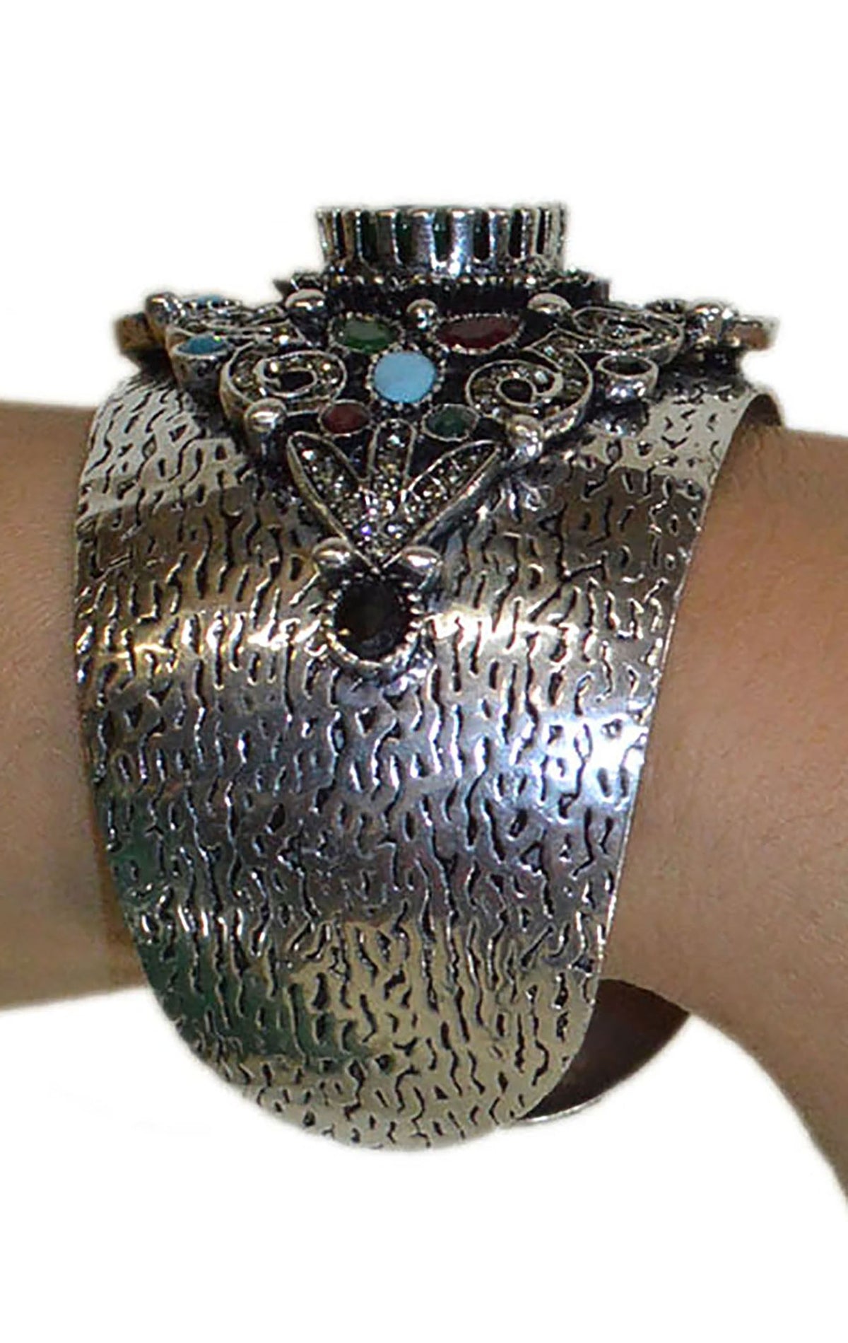 Malika Cuff Bracelet Green