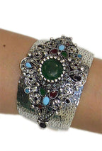 Malika Cuff Bracelet Green