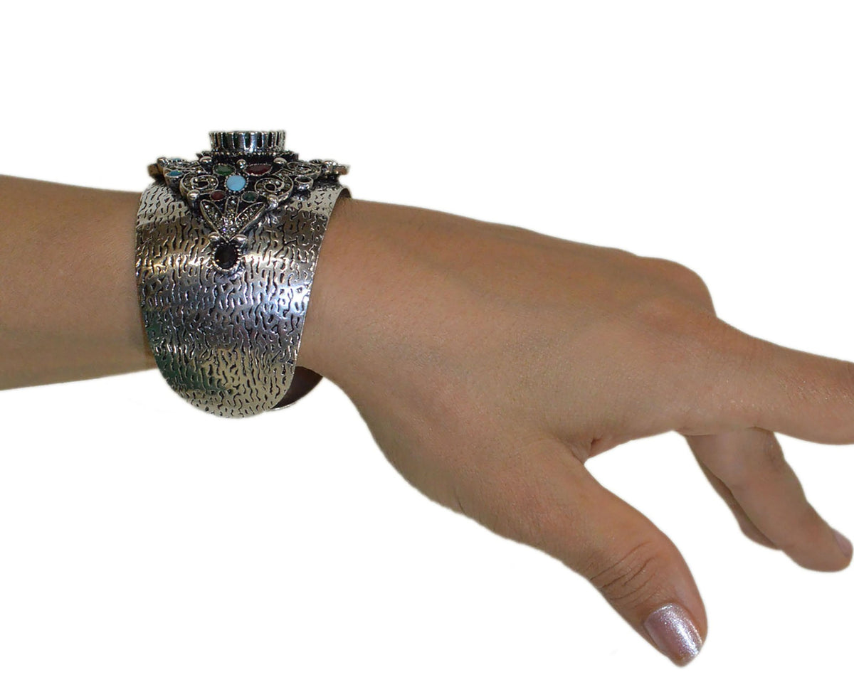 Malika Cuff Bracelet Green