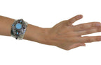 Malika Cuff Bracelet Light Blue