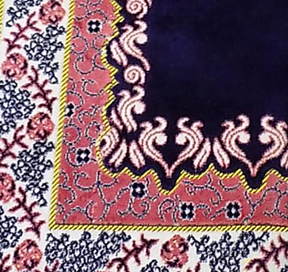 Maria Prayer Rug - Navy
