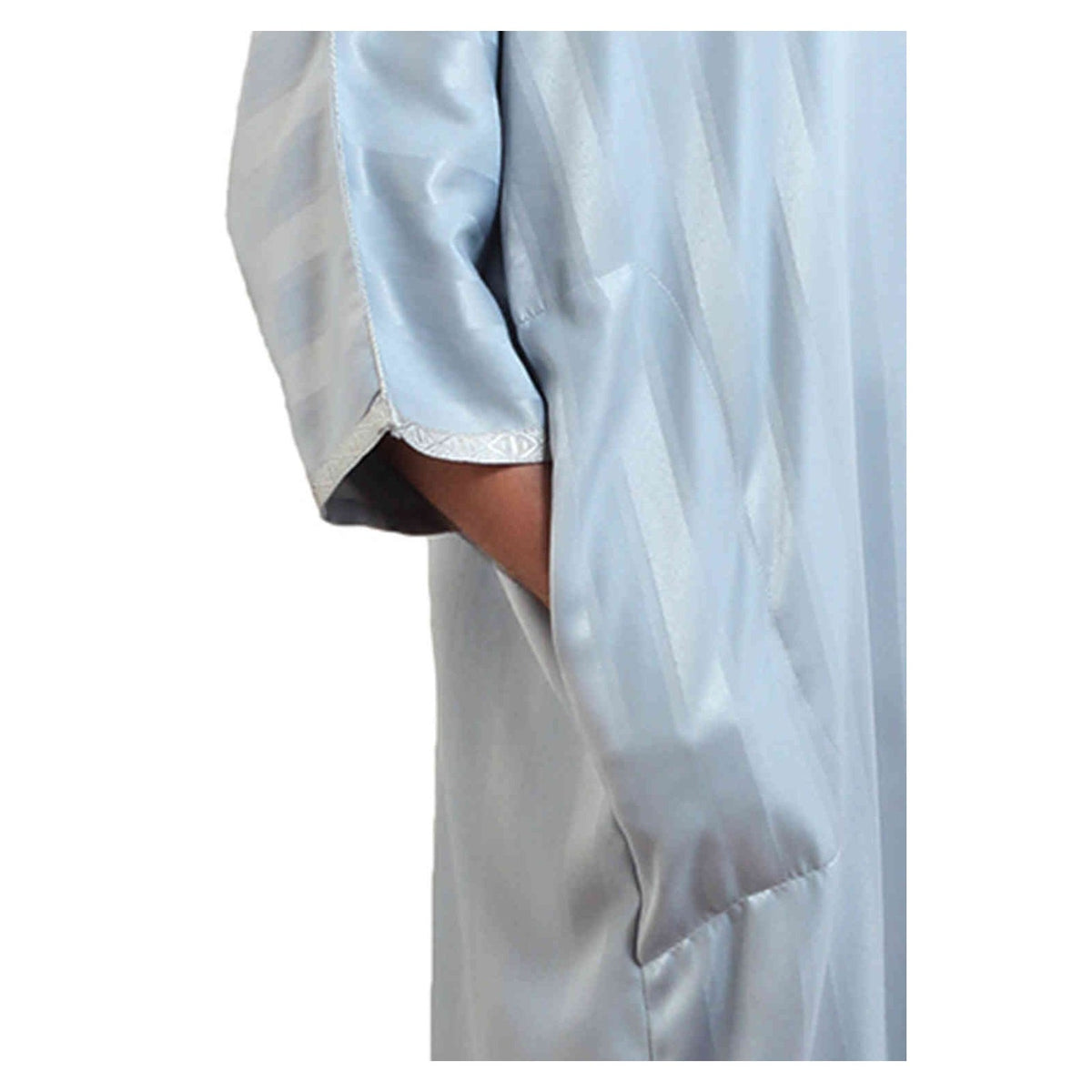 Jouhara Fancy Moroccan Men Kaftan - Gray