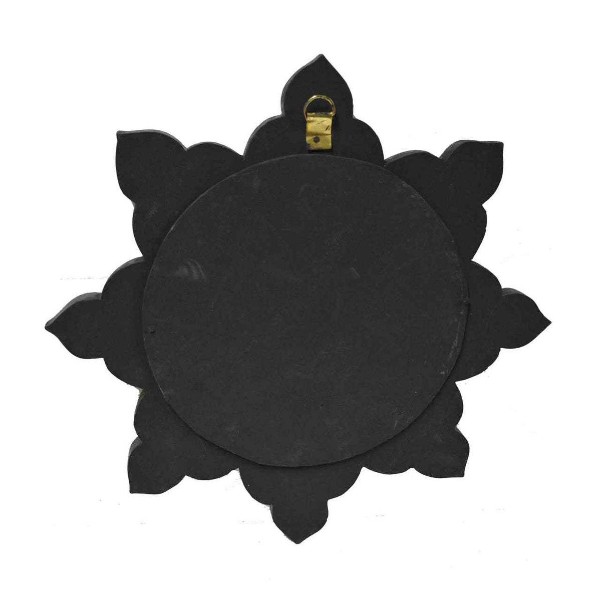 Star Handmade Wood Mirror Medium - Black
