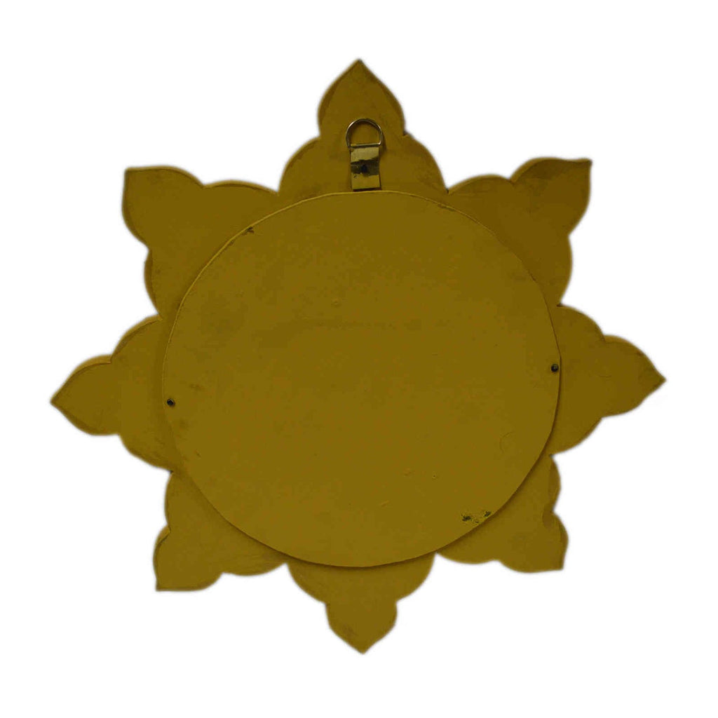 Star Handmade Wood Mirror Medium - Yellow