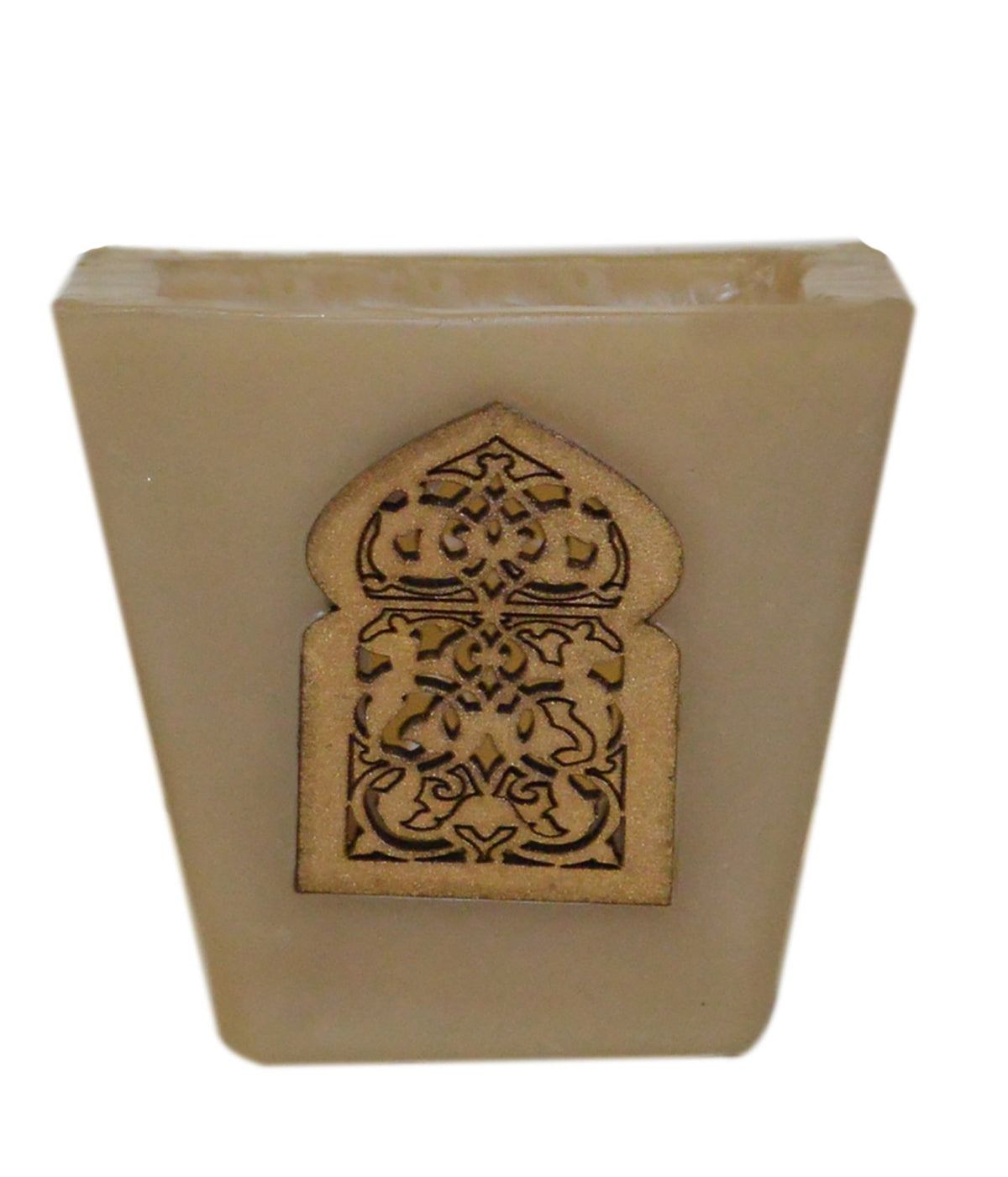 Moorish Arch Wax Candle Holders Set of 3 Beige