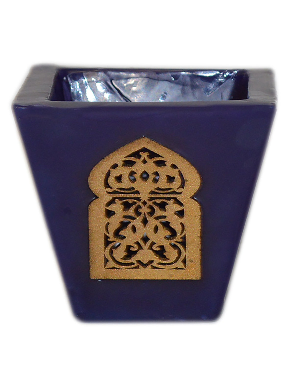 Moorish Arch Wax Candle Holders Set of 3 Blue