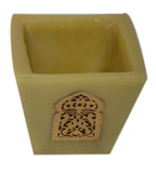 Moorish Arch Wax Candle Holders Set of 3 Lime