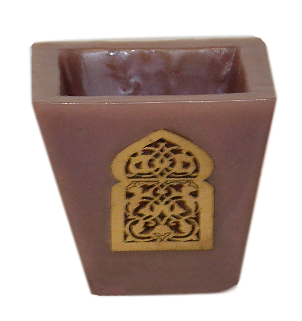 Moorish Arch Wax Candle Holders Set of 3 Purple