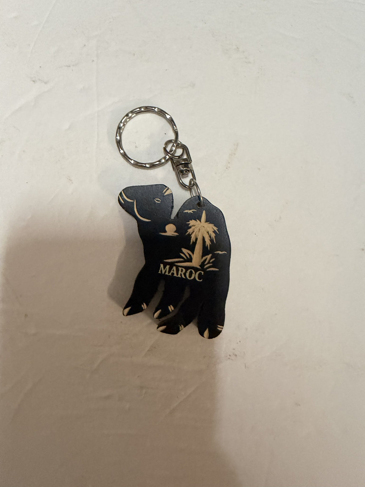 Moroccan Camel Keychain Black