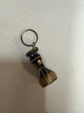 Moroccan Drum Keychain Blue