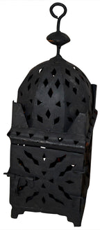 Moroccan Fnar Lantern Black Pointed Corners