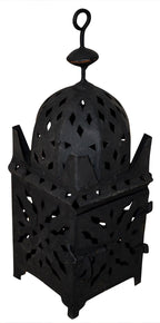 Moroccan Fnar Lantern Black Pointed Corners