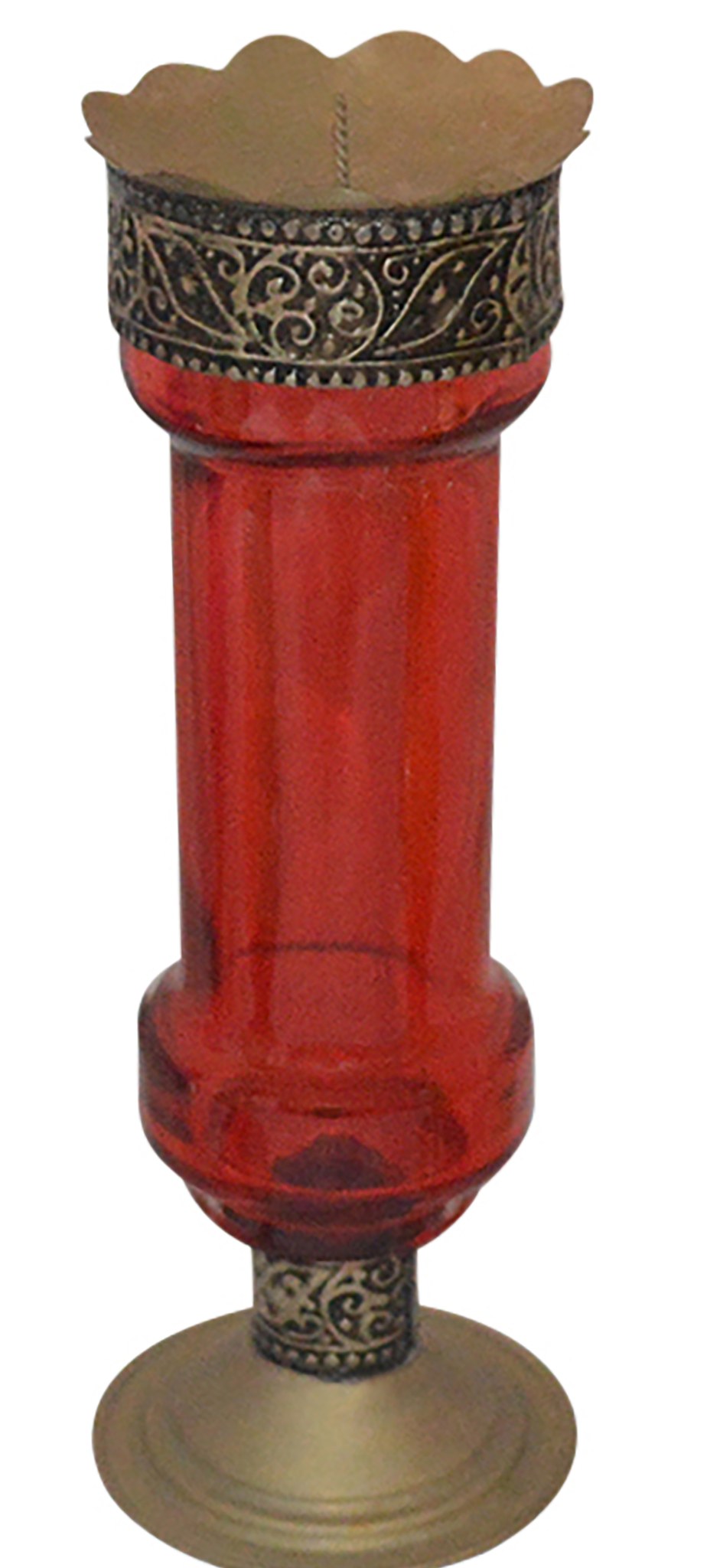 Moroccan Glass Candle Holders Set of 4 Large Multicolor