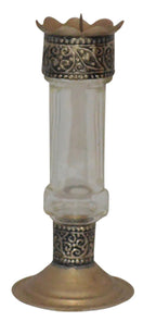 Moroccan Glass Candle Holders Set of 5 Small Multicolor