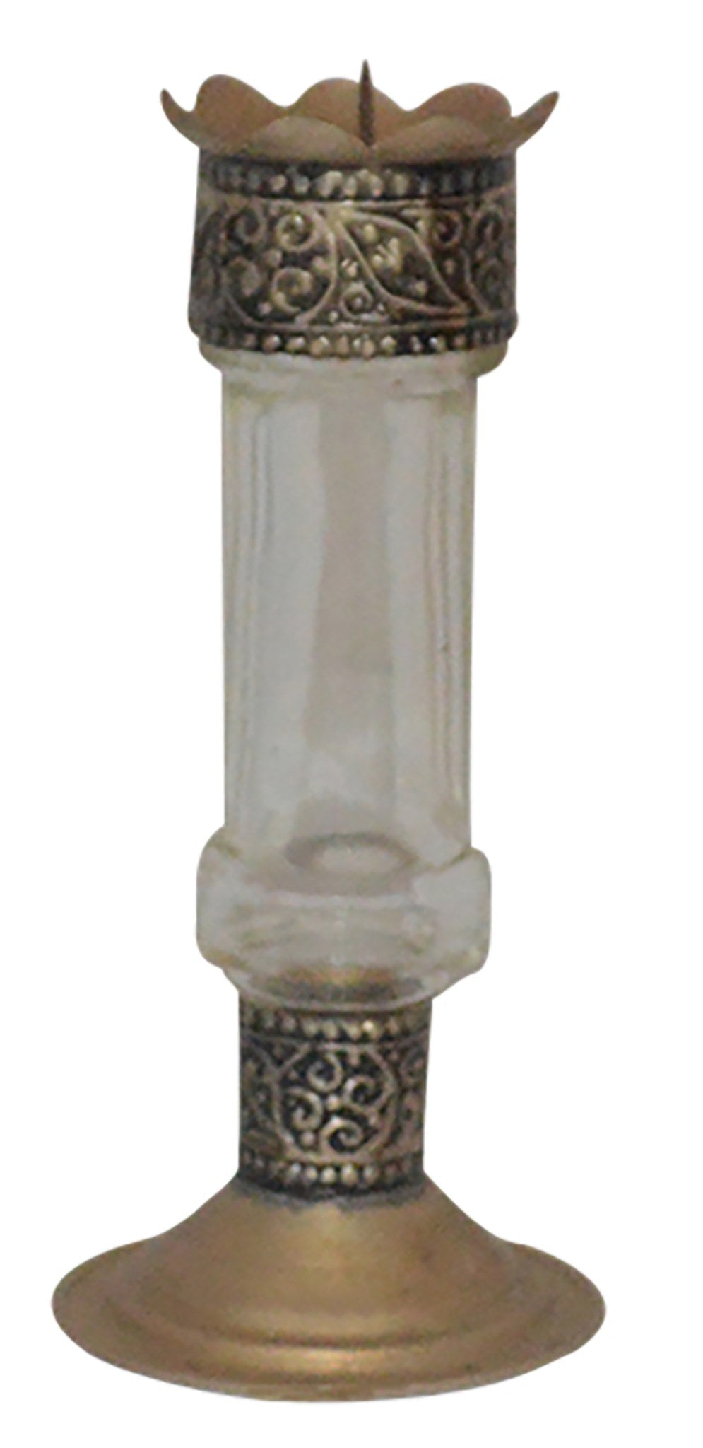 Moroccan Glass Candle Holders Set of 5 Small Multicolor