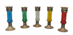 Moroccan Glass Candle Holders Set of 5 Small Multicolor