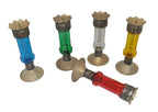 Moroccan Glass Candle Holders Set of 5 Small Multicolor