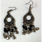 Mourisit Beaded Chandelier Earrings Black