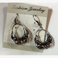 Nadia Filigree Hoop Earrings Silver