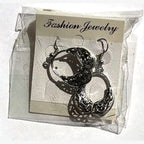 Nadia Filigree Hoop Earrings Silver