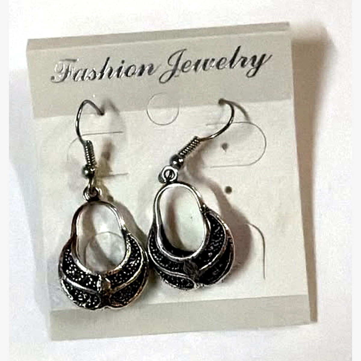 Najat Crescent Hoop Earrings Silver