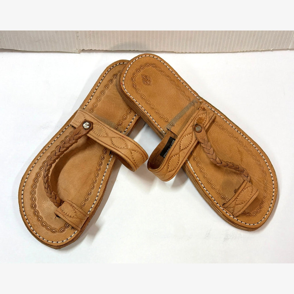 Natural Toe Loop Handmade Leather Sandals