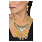Salha Necklace Earrings Set -8069