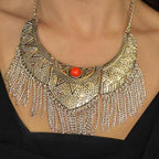 Zoubida Necklace - Red