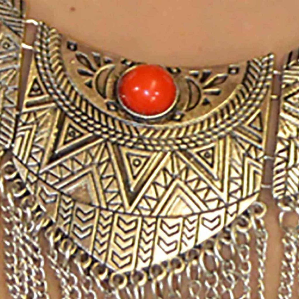 Zoubida Necklace - Red
