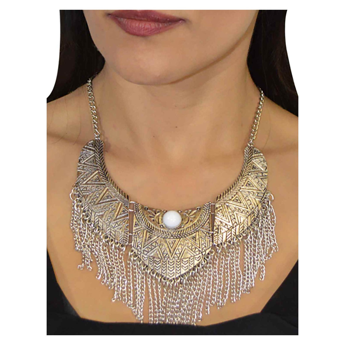 Zoubida Necklace - White