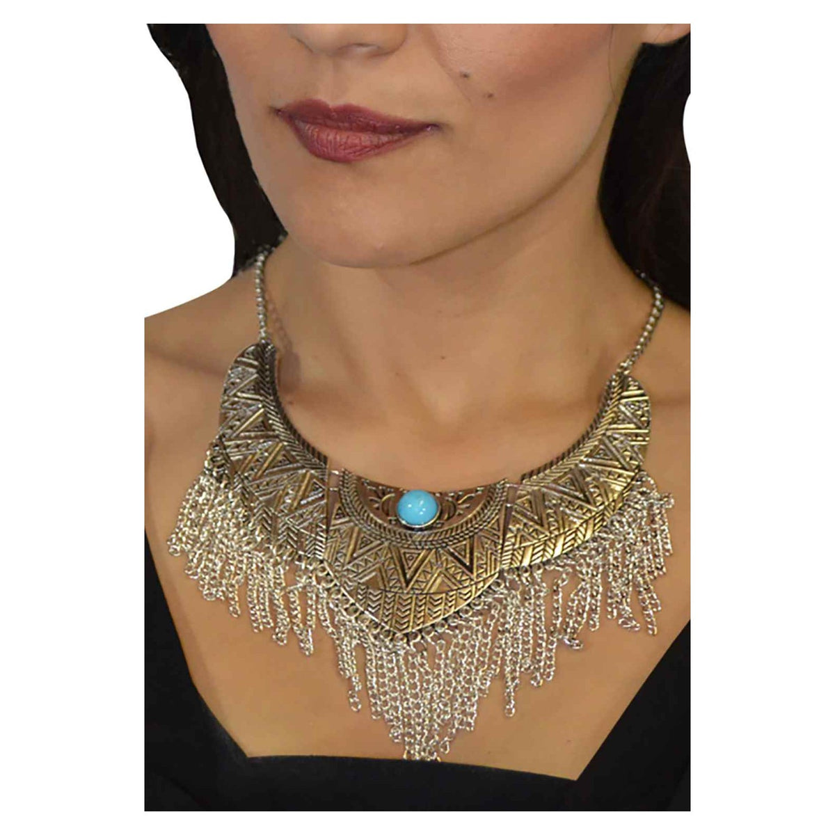 Zoubida Necklace - Turquoise