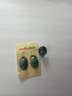 Snail Turquoise Earrings and Ring Set