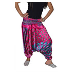 Harem Gypsy Satin Pants magenta-8991