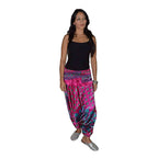 Harem Gypsy Satin Pants magenta-8993